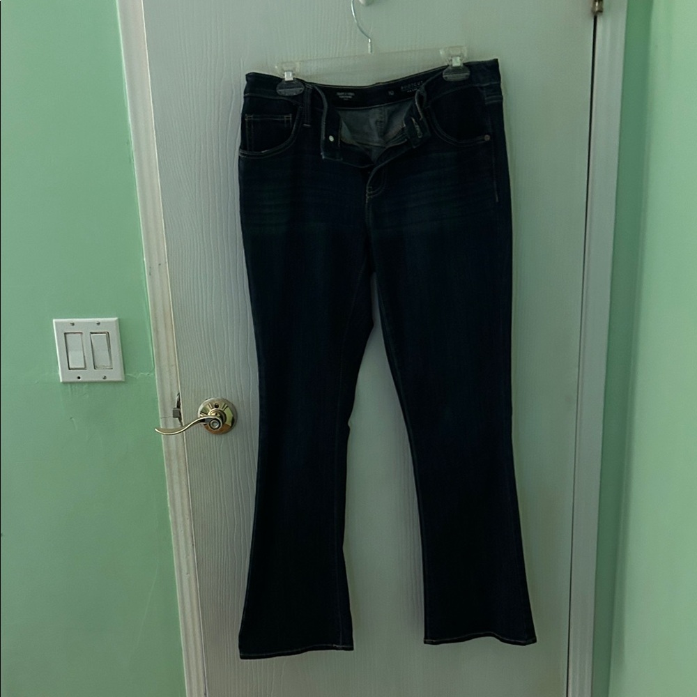 Simply Vera Vera Wang Dark Blue Flare Jeans